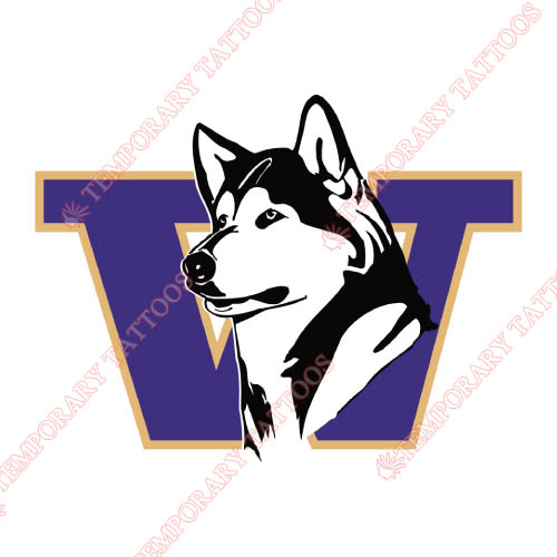 Washington Huskies Customize Temporary Tattoos Stickers NO.6888